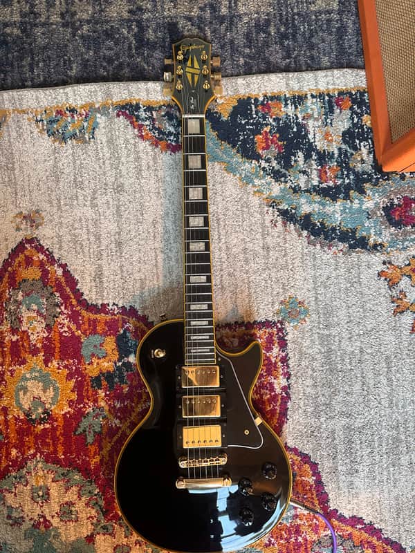 Epiphone Joe Bonamassa Black Beauty Les Paul Custom Outfit 2020 - Present - Ebony image 1
