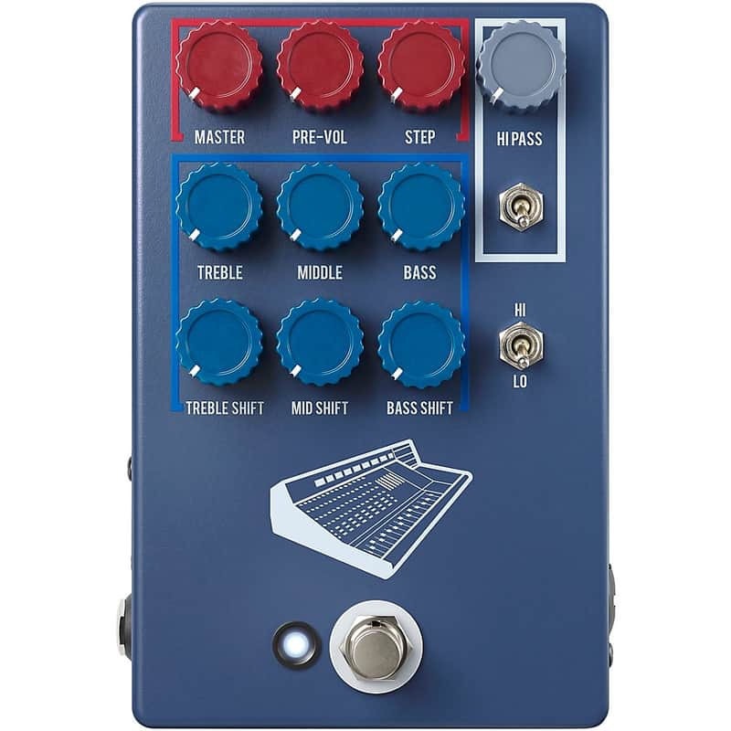 JHS Pedals Colour Box V2 10-Year Anniversary Colorway Preamp Pedal - Regular Blue image 1