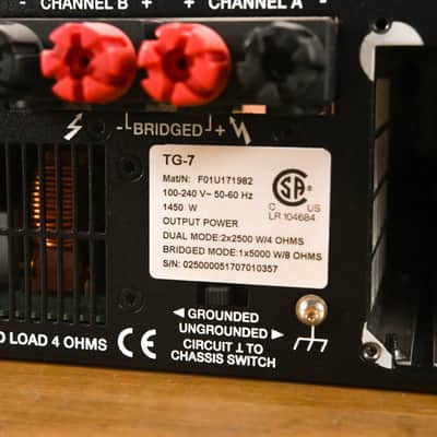Electro-Voice (EV) TG-7 Tour-Grade Stereo Power Amplifier CG01YB7 image 10