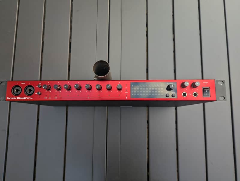 Focusrite Focusrite Clarett+ 8Pre USB-C Audio Interface - Pristine Condition - Studio Only 2020 - The iconic anodized red brushed-aluminum finish is entirely free of scratches image 1