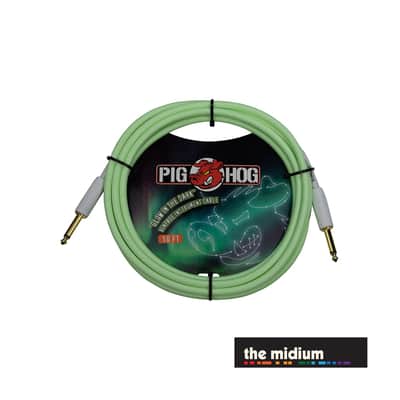 Pig Hog Glow-In-The-Dark Instrument Cable – (Multiple Lengths) - PCH20GLO 20' (20 ft.) image 2