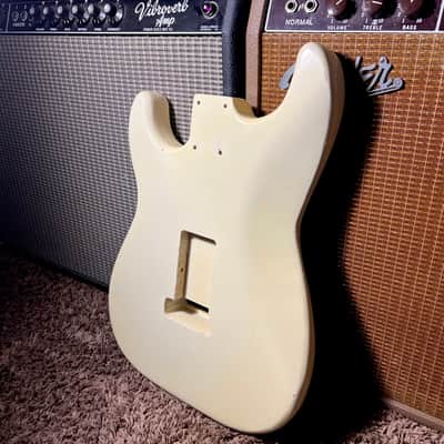 Relic Fender Stratocaster Body Alder Vintage Aged Olympic White 60s Nitrocellulose!😍 image 6