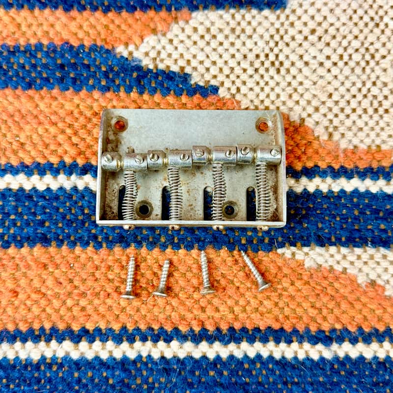 1970's Gibson Grabber G-3 Bass Guitar Bridge Complete ~1978 image 1