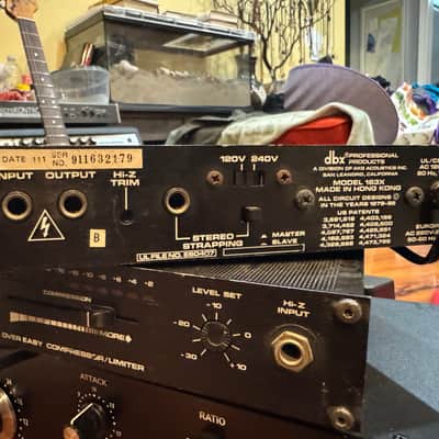 dbx 163X (modded) Over Easy Compressor / Limiter Pair 1990s - Black image 4