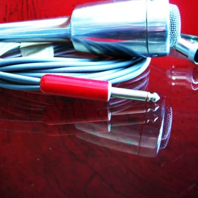 Vintage 1950's Calrad DM-17 dynamic microphone High Z w cable Lafayette Olson Aiwa Electro Voice 664 image 12