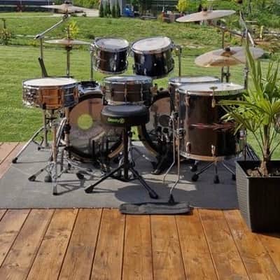 Pearl Vision Birch 2008 - Black Pinstripe wrap - 22, 10, 12, 14, 16 kit image 2
