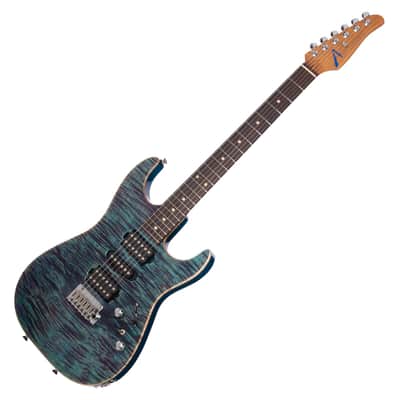 Tom Anderson Drop Top - Sheer Ultraviolet Blue with Binding - Custom Boutique Electric Guitar - NEW! image 6