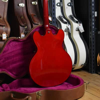 2000 Gibson USA Limited Edition ES-335 BP Translucent Red, Black Binding, Ebony Board w/OHSC, RARE image 9