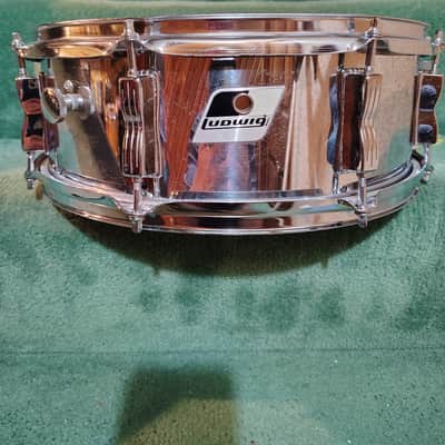 Ludwig Chrome Over Wood 5x14 Snare Drum image 1