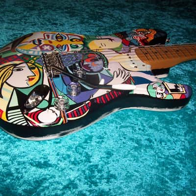 Picasso Fender USA American Stratocaster Standard California Series Vintage Strat 1997 guitar image 8