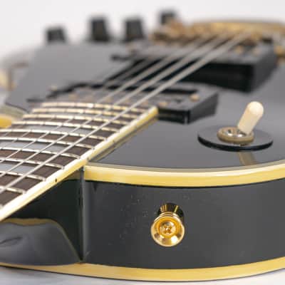 1978 Greco EG1000B Les Paul Custom style Guitar w/ Maxon Pups, Split Diamond Inlay, Gigbag image 8
