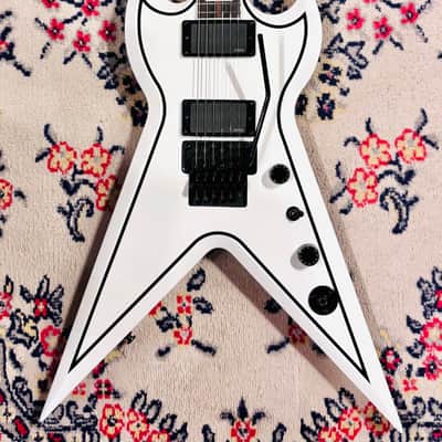 2008 Dean SplitTail Floyd Zakk Wylde w/ OHSC - Limited Edition - Classic White w/ Pinstripe image 4