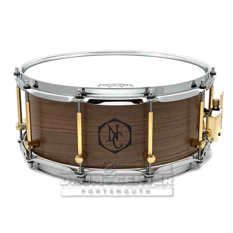 Noble & Cooley Solid Shell Classic Walnut Snare Drum 14x6 Natural Oil image 1