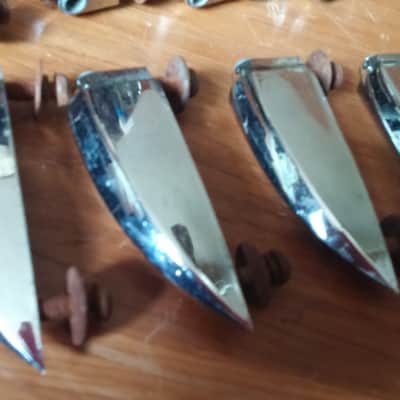 Royal Star Hoshino Pre Tama Crystar Bass Drum LUGS SET OF 8 60s 70s SONOR TEARDROP 16 AVAILABLE image 2