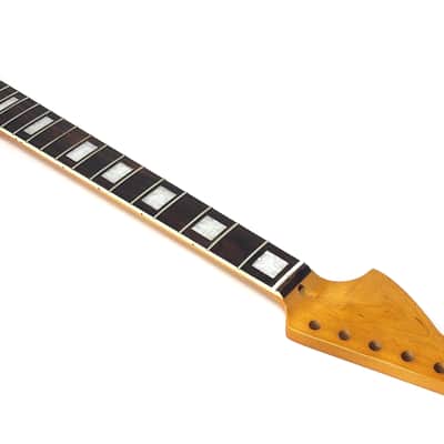 Brio Left Handed Binded Maple Rosewood Fingerboard S-Style Neck w Block Inlays - Poly image 4