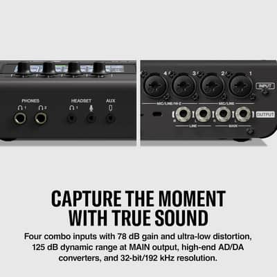 Yamaha URX44V 6x4 USB-C Audio/Video Interface (Black) image 5