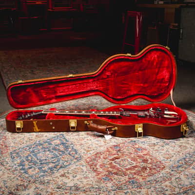 2022 Gibson SG Standard '61 Maestro Vibrola Electric Guitar, Vintage Cherry w/OHSC - Used image 9