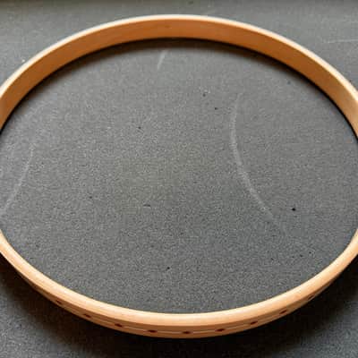 Craviotto 12" Wood Hoops with Red Inlay image 5