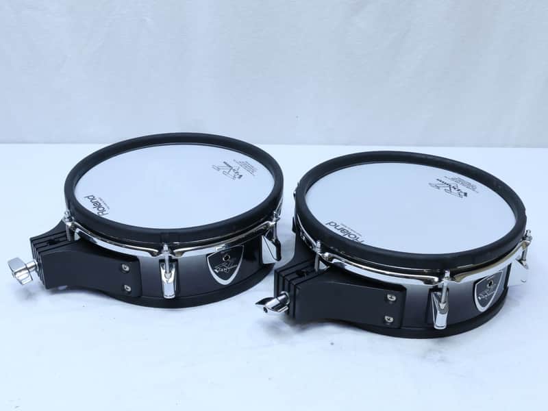 TWO Roland PD-105 BK V Drum 10" Mesh Head PD105 VDrum image 1