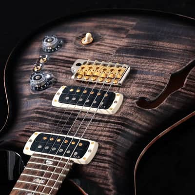 Paul Reed Smith (PRS) 2025 40th Anniversary Custom 24-08 Semi-Hollow Ltd Charcoal Tri-Color Burst Pattern Thin Neck [25 0400130] (07/07) image 3