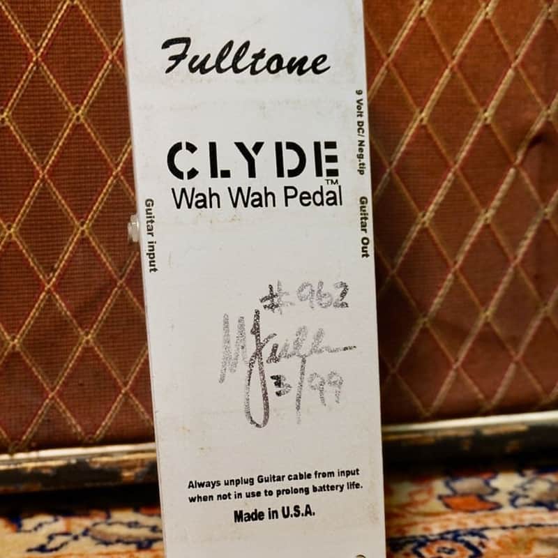 1999 Fulltone Clyde Standard Wah White