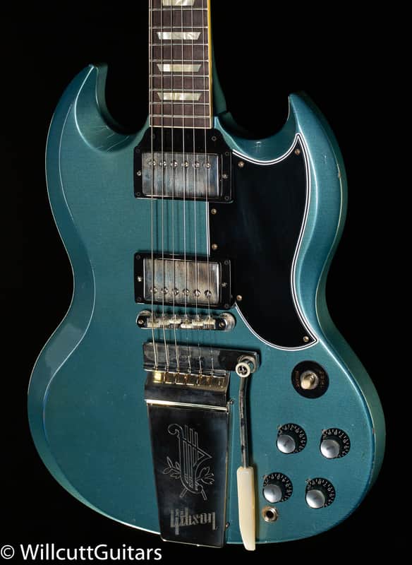 Gibson Custom Shop 1964 SG Standard Reissue Murphy Lab Light Aged Maestro Vibrola Antique Pelham Blue (604) image 1
