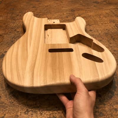 ST Electric Guitar Body – Finished Maple Wood Barrel Style Replacement Body image 1