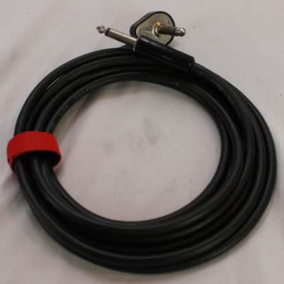 Vintage Saxton Japanese Instrument Cable ~10Ft Mono 1/4" Male to Curved Mono 1/4" Male image 1