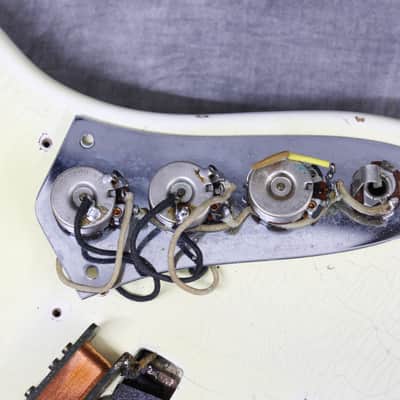 1966 Fender Jazz Bass - Olympic White Refinish image 20