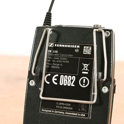 Sennheiser SK 100 G3 Wireless Bodypack Transmitter A Range: 516-558 MHz CG01QGZ image 7
