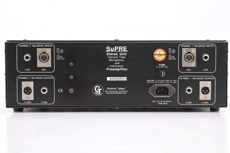Groove Tubes SuPRE Stereo Unit Vacuum Tube Microphone and Instrument Preamplifier image 2