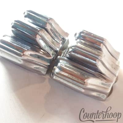 Rogers 6x Beavertail Tom Drum Lugs Chrome Powertone/Holiday 1st-Gen Cleveland 60 image 2