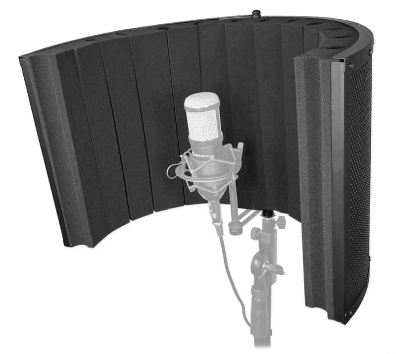 Rockville ROCKSHIELD 4 Large Studio Mic Isolation Shield Vocal Recording Booth image 1