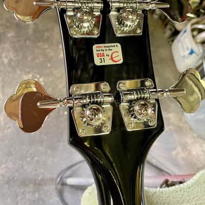 Epiphone EB-0 short scale bass guitar in black/ebony image 13