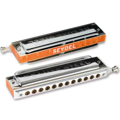 Seydel DELUXE STEEL Chromatic Harmonica, Key of D. Brand New with Full Warranty! image 2