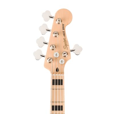 Squier Affinity Series Active Jazz Bass V 5-String Bass Guitar - Black Metallic image 5