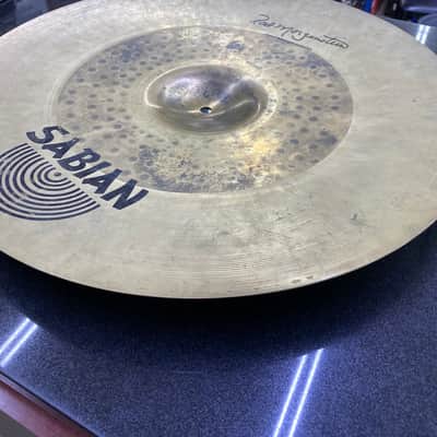 Sabian  21” signature  2000s  Brass rod morgenstein tri top ride image 2