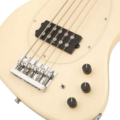 Sadowsky MetroExpress 21-Fret Vintage M Bass Morado Fingerboard 5-String - Solid Olympic White High Polish image 6