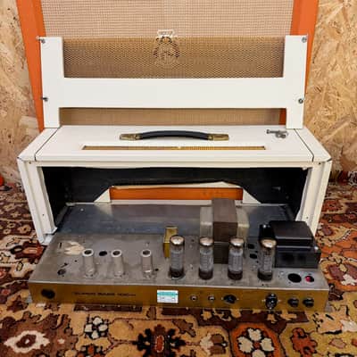 Vintage 1967 Marshall Super Bass White Tolex Plexi Guitar Amplifier Head *1960s* image 13