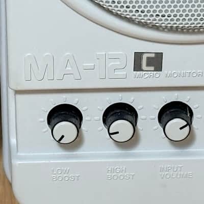 2- Roland MA-12C, White, Powered Nearfield Monitors w/ Mounting Brackets, Very Good Condition image 4