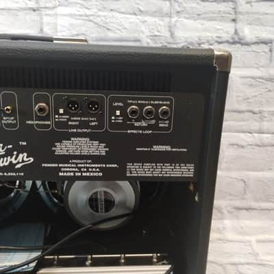Fender Cyber Twin Combo Amp with Cover and 4-Button Footswitch Guitar Combo Amp image 10