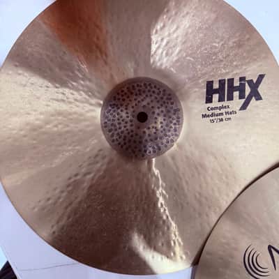 Sabian 15" HHX Complex Medium Hi-Hat Cymbals (Pair) 2019 - Present - Natural image 2