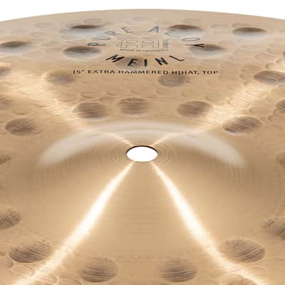 Meinl Pure Alloy PA15EHH 15" Extra Hammered HiHat image 4