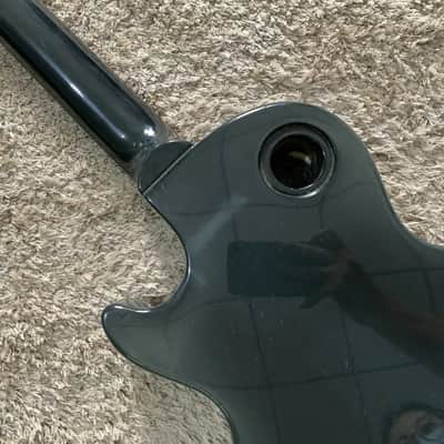 Black Les Paul LP Style Guitar Body with Maple Neck, Rosewood Fretboard image 7