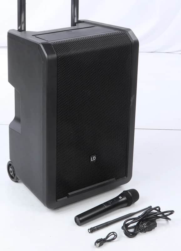 LD Systems ANNY® 10 HHD B4.7 (USA Version) - 10" Portable battery-powered Bluetooth® PA System with mixer and 1x wireless handheld microphone image 1