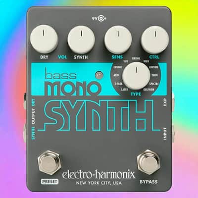 Electro-Harmonix Bass Mono Synth Bass Monophonic Synthesizer Pedal, BASS MONO SYN image 2