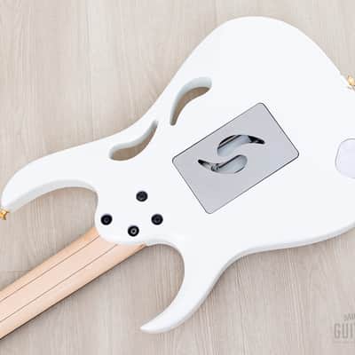 2020 Ibanez Steve Vai signature PIA3761 Paradise In Art Stallion White w/ Case, Tags image 16