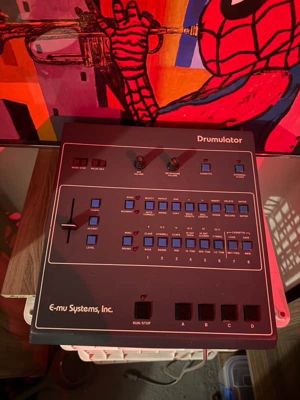 E-MU Systems Drumulator 8-Voice Drum Sampler 1983 - Blue image 1