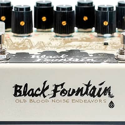 Old Blood Noise Endeavors Black Fountain Stereo Delay Effects Pedal, Cream image 5
