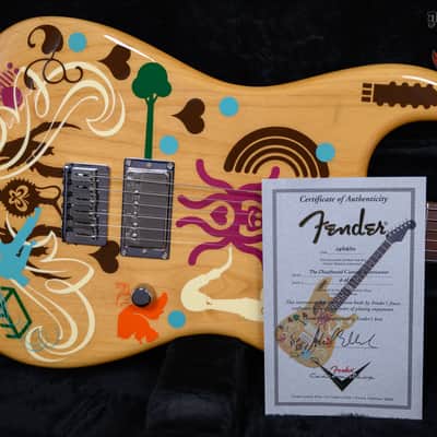 Fender Custom Shop The Disaffected Stratocaster #8 of 8 Natural with Custom Artwork by Ryan McGinness 2003 w/OHSC image 17